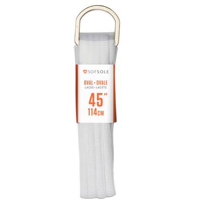Sofsole Athletic Oval Laces WHITE