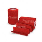 Pro Shin Guard Wrap: Red