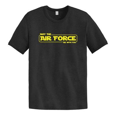 Men's May the Air Force Be With You Tee BLACK/YELLOW
