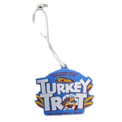 2019 Turkey Trot Ornament BLUE/RED/YELLOW