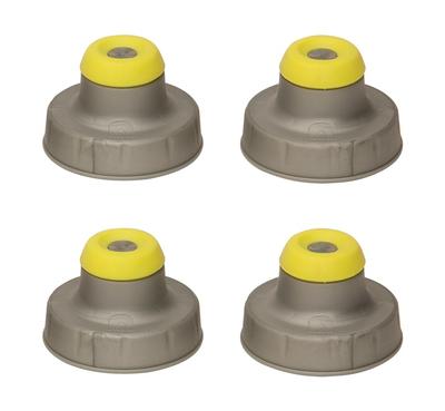 Nathan Push Pull Caps 4-Pack SILVER