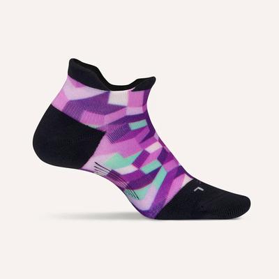 Feetures Elite Light Cushion Tab GEO_PRINT_PURPLE