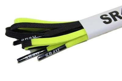 SR4U Premium Soccer Laces 50/50_BLACK/VOLT