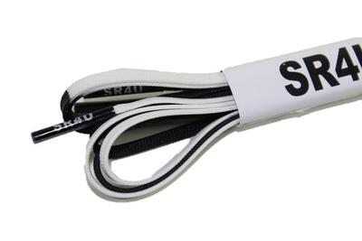 SR4U Premium Soccer Laces 50/50_WHITE/BLACK