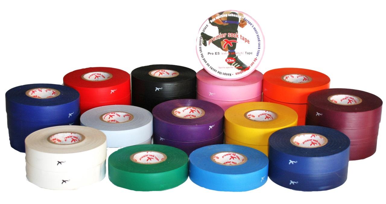 Premier Sock Tape 19mm Pro Extra Stretch Football Rugby Sock Tape