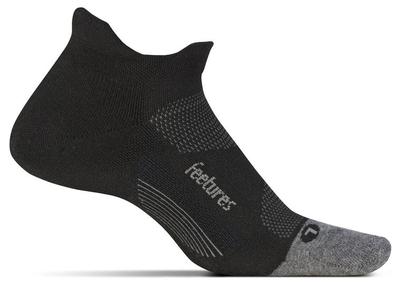 Feetures! Elite Max Cushion No Show Tab Sock BLACK