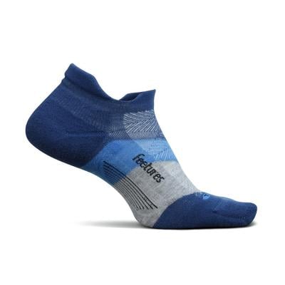 Feetures! Elite Max Cushion No Show Tab Sock BUCKLE_UP_BLUE