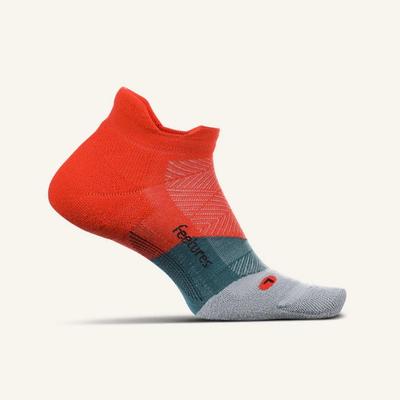 Feetures! Elite Max Cushion No Show Tab Sock RACING_RED