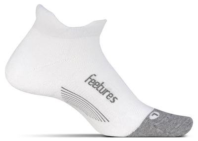 Feetures! Elite Max Cushion No Show Tab Sock WHITE