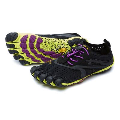 Women's Vibram FiveFingers V-Run BLACK/YELLOW/PURPLE