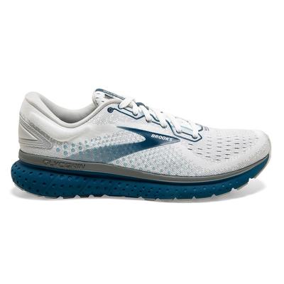 Men's Brooks Glycerin 18 WHITE/GREY/POSEIDON