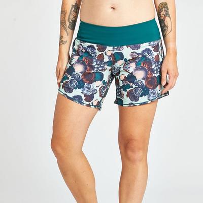 Women's Oiselle Long Roga Shorts BOTANICAL_PRINT