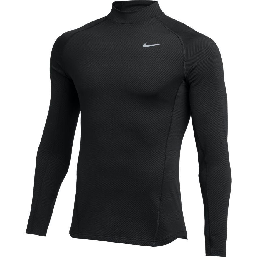 nike therma men's mock neck top