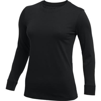 Women's Nike Core Cotton Long-Sleeve T-Shirt BLACK
