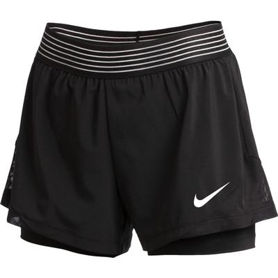 Women's Nike Woven Flex 2-in-1 Shorts BLACK/WHITE
