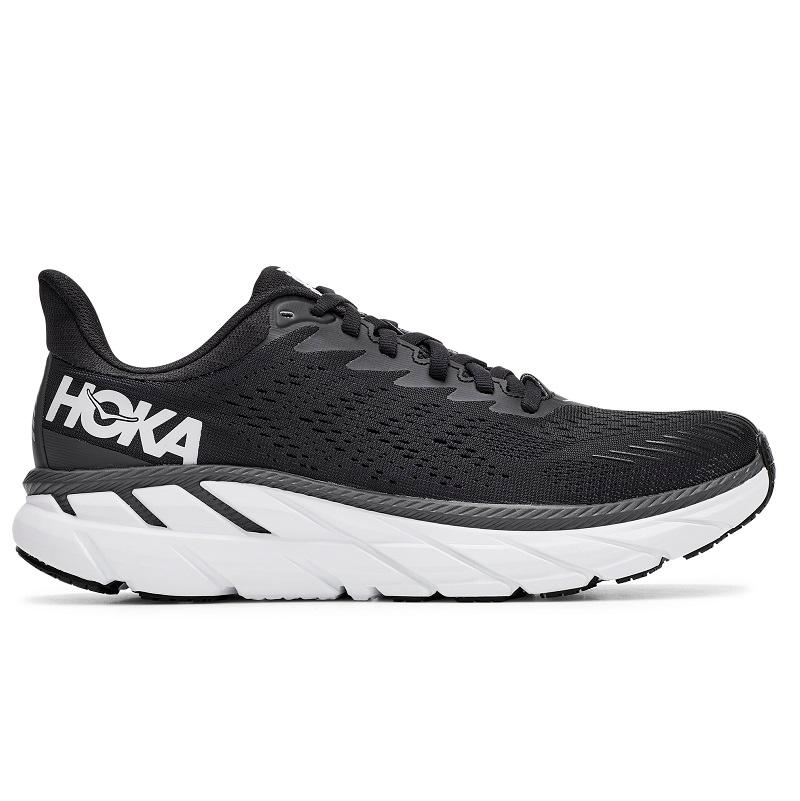 white hoka sneakers