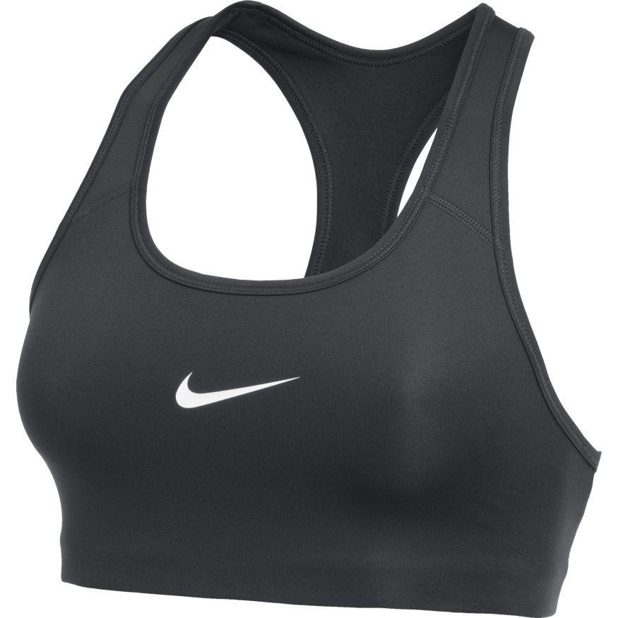 Nike Swoosh Medium Support Bra - White/Black