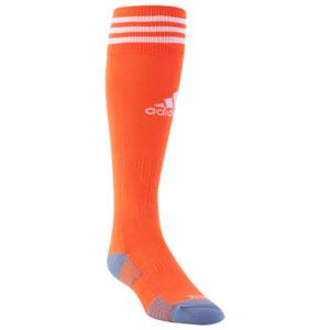 orange adidas soccer socks