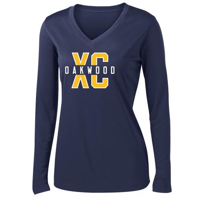  Women's Oakwood Xc Competitor V- Neck Long- Sleeve Tech Tee