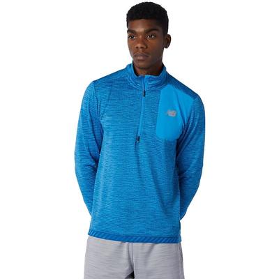 Men's New Balance Run Grid Back Half Zip HELIUM_HEATHER