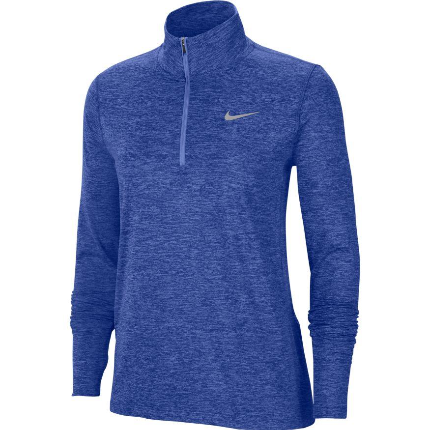 nike element half zip blue