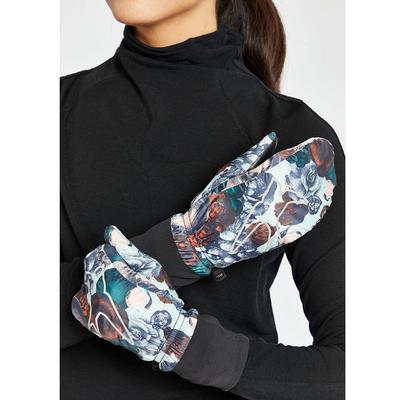 Women's Oiselle Super Puff Mittens BOTANICAL_PRINT