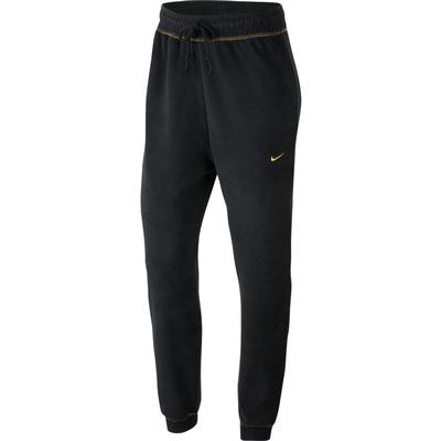 Women's Nike Icon Clash Fleece Training Pants BLACK/METALLIC_GOLD