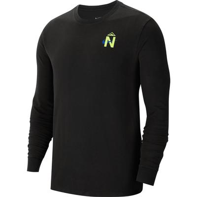 Men's Nike Dri-Fit Trail Long Sleeve T-Shirt BLACK