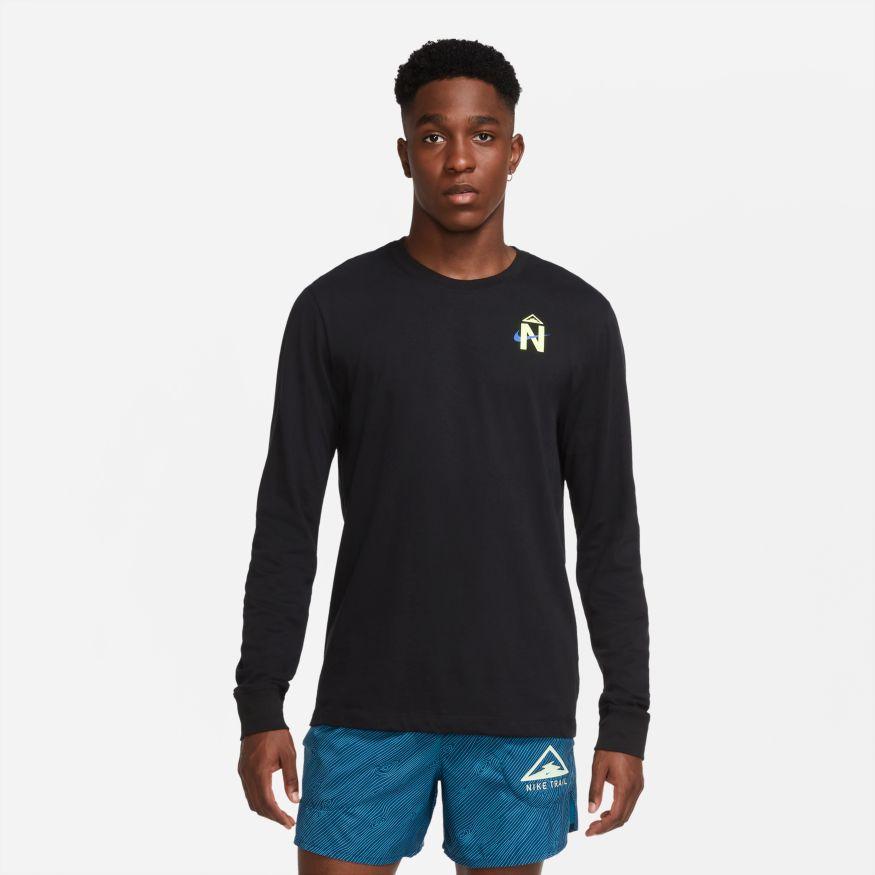  Men's Nike Dri- Fit Trail Long Sleeve T- Shirt