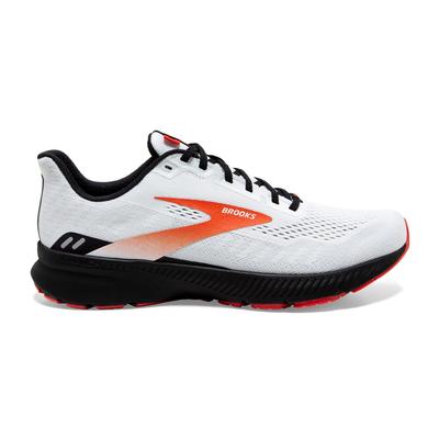Men's Brooks Launch 8 WHITE/BLACK/RED_CLAY