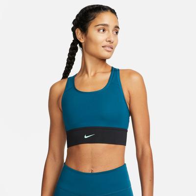 Women's Nike Pro Swoosh Long Line Bra VALERIAN_BLUE/BLACK