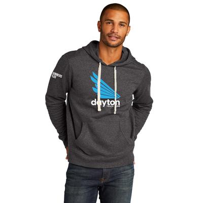 Men's DTC Re-Fleece Hoodie CHARCOAL_HTR/BLUE/WH