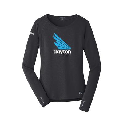 Women's DTC Pulse Crew Long-Sleeve Tech Tee BLACKTOP/BLUE/WHITE