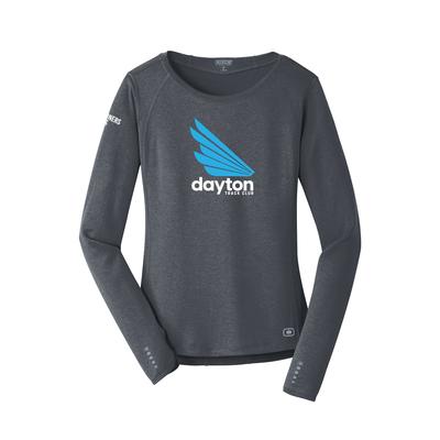 Women's DTC Pulse Crew Long-Sleeve Tech Tee GEAR_GREY/BLUE/WHITE