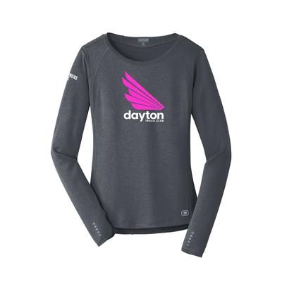 Women's DTC Pulse Crew Long-Sleeve Tech Tee GEAR_GREY/PINK/WHITE