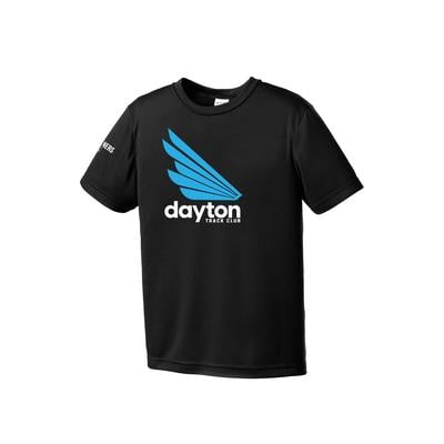 Youth DTC Competitor Short-Sleeve Tech Tee BLACK/BLUE/WHITE