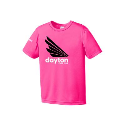 Youth DTC Competitor Short-Sleeve Tech Tee NEON_PINK/BLACK/WHT