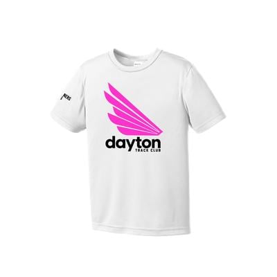 Youth DTC Competitor Short-Sleeve Tech Tee WHITE/PINK/BLACK