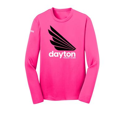 Youth DTC Competitor Long-Sleeve Tech Tee NEON_PINK/BLACK/WHT