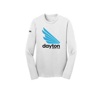 Youth DTC Competitor Long-Sleeve Tech Tee WHITE/BLUE/BLACK
