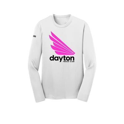 Youth DTC Competitor Long-Sleeve Tech Tee WHITE/PINK/BLACK
