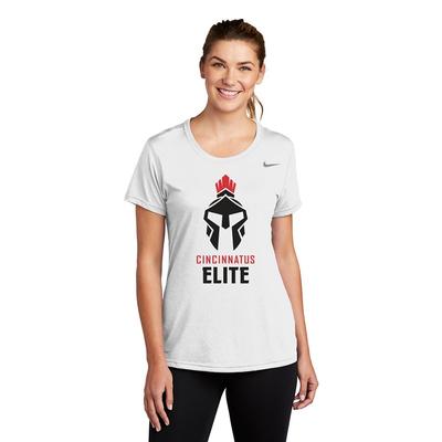 Women's Nike Cincinnatus Elite Legend Short-Sleeve WHITE/BLACK/RED