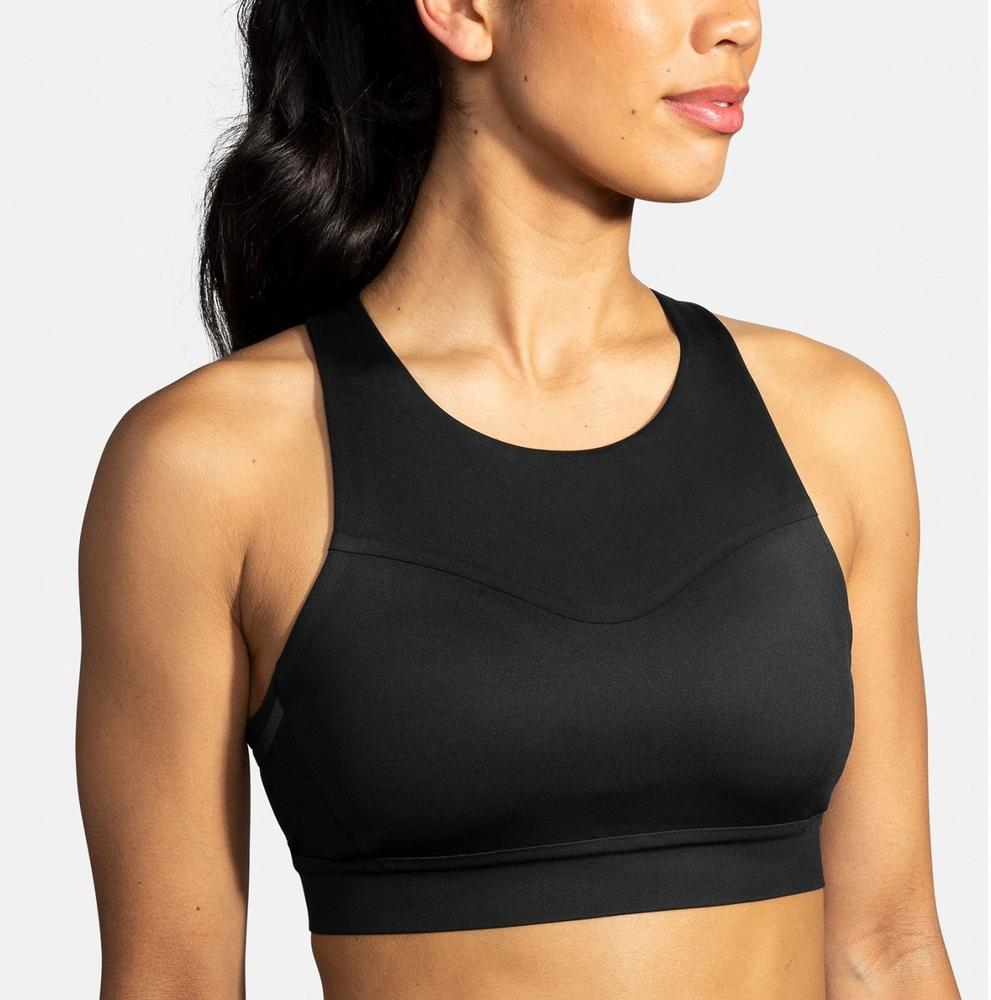 Womens Fitness Running Sports Bra Black L