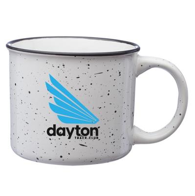 DTC Ceramic Campfire Mug WHITE/BLUE/BLACK