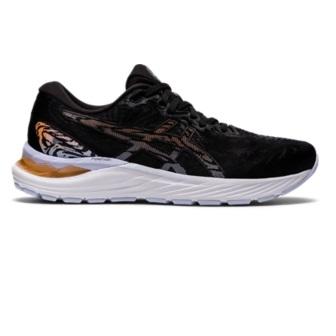 Women's ASICS Cumulus 23 BLACK/SUN_PEACH