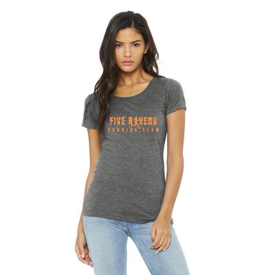  Women's 5rivers Triblend Short- Sleeve Tee