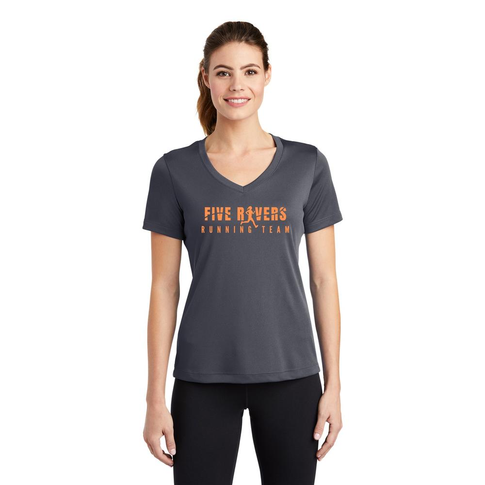  Women's 5rivers Competitor V- Neck Tech Tee