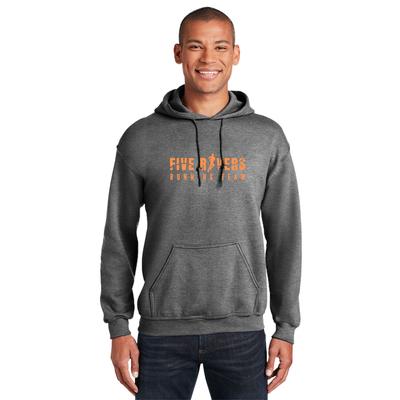Men's 5Rivers Hooded Sweatshirt GRAPHITE_HTR/ORG/M