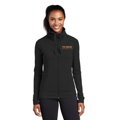 Women's 5Rivers Stretch Full-Zip BLACK/ORANGE/W