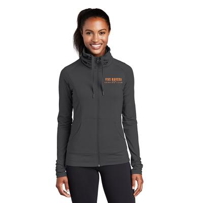 Women's 5Rivers Stretch Full-Zip CHARCOAL_GREY/ORG/W